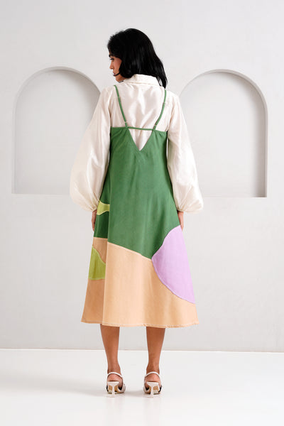 Pine Green Yana - Blouson + Slip Dress