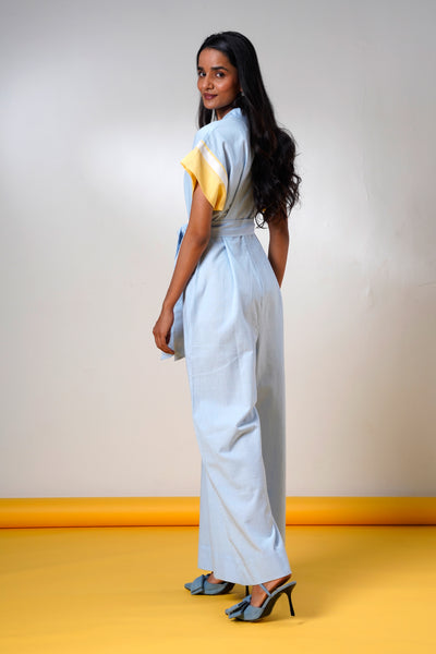 Sample Sale Kaito – Blue Whisper Jumpsuit