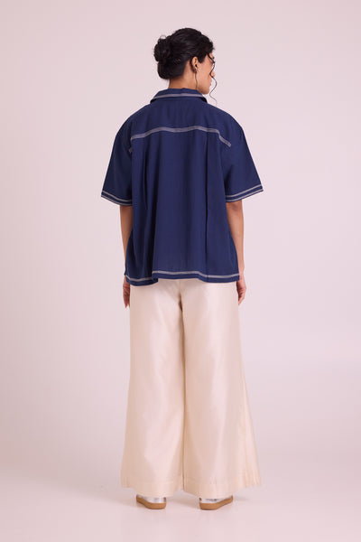 Shirt Manil - Indigo, Hold the Drama