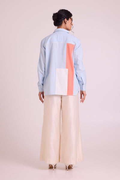 Shirt Aaron - Blue Mood Orange Crush