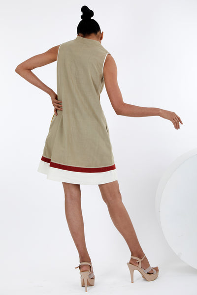 Mura - Panelled Short Dress