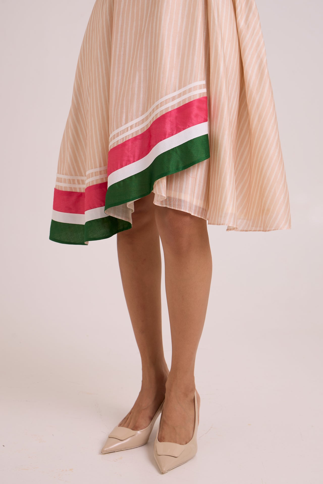 Bambi - Almond Striped Cruise Dress