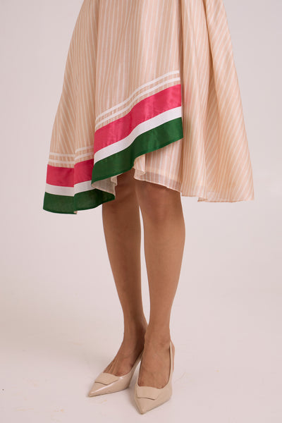 Bambi - Almond Striped Cruise Dress