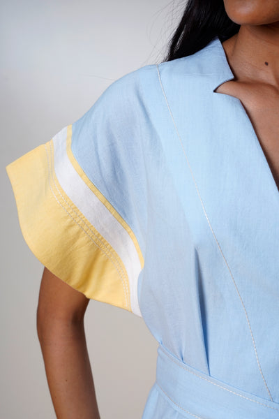 Sample Sale Kaito – Blue Whisper Jumpsuit