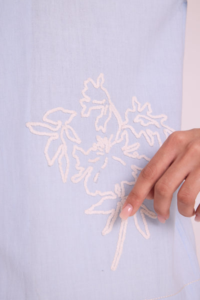 Shirt Azul - Ice Calm Stitch Sharp