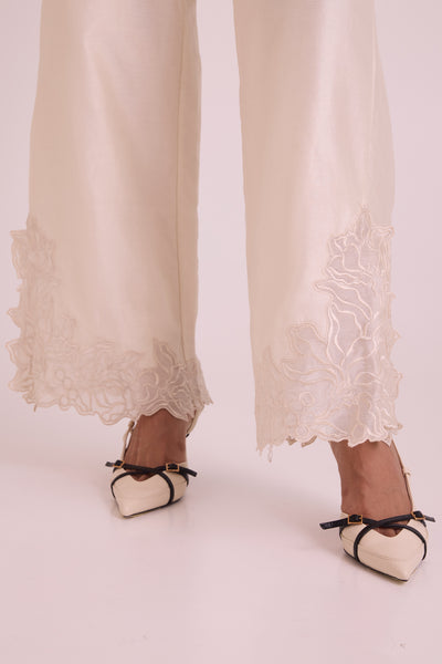 Farah - Tendril Wrap Blazer & Cutwork Pants
