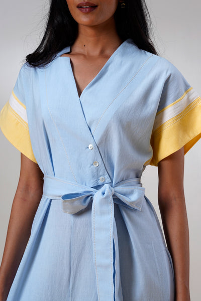 Sample Sale Kaito – Blue Whisper Jumpsuit