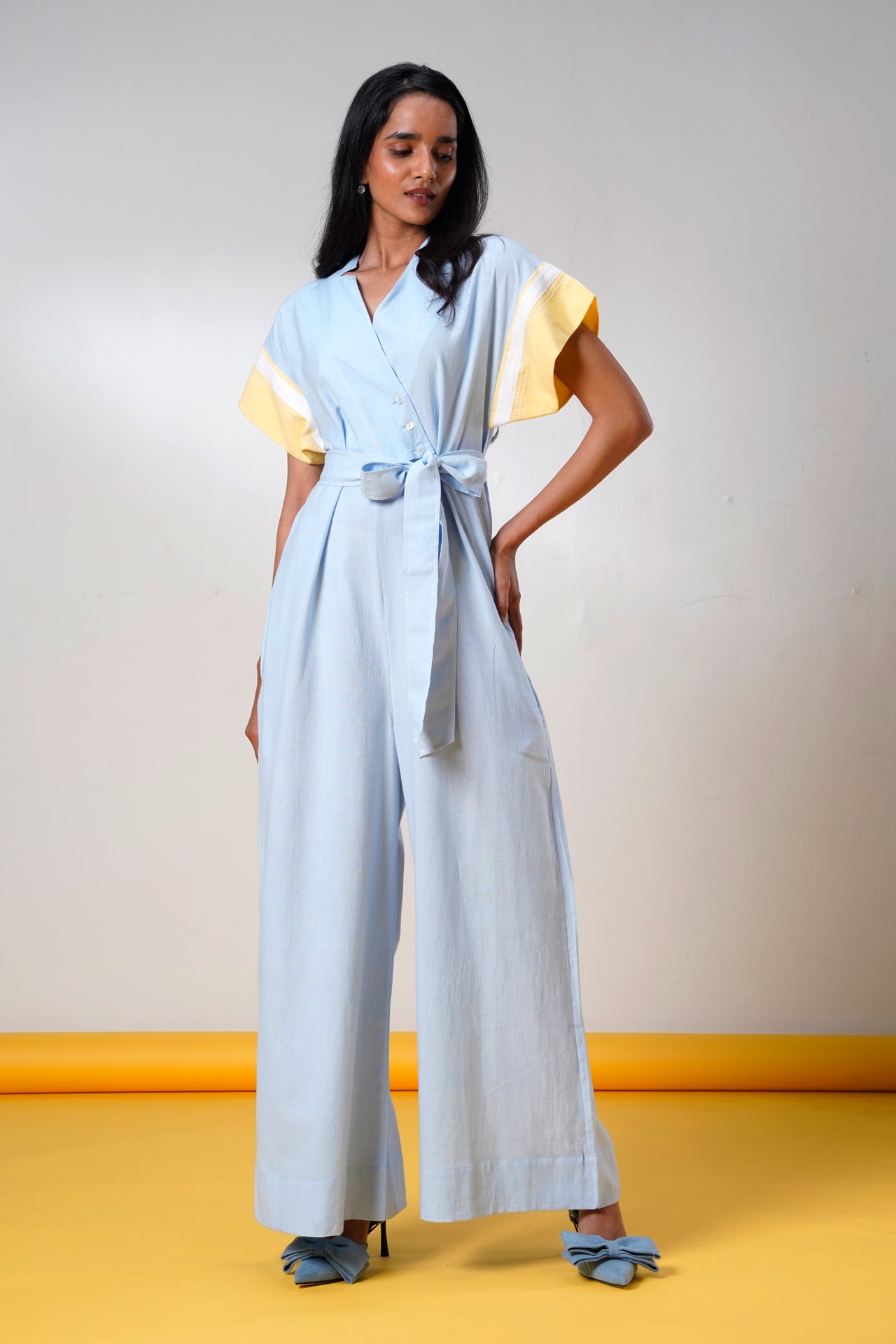 Sample Sale Kaito – Blue Whisper Jumpsuit