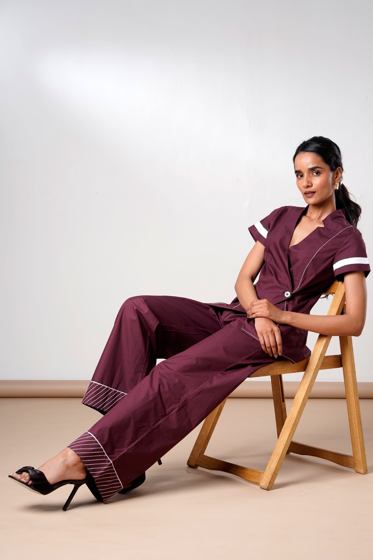 Brandy – Fold and Flow Wrap Top with Pants