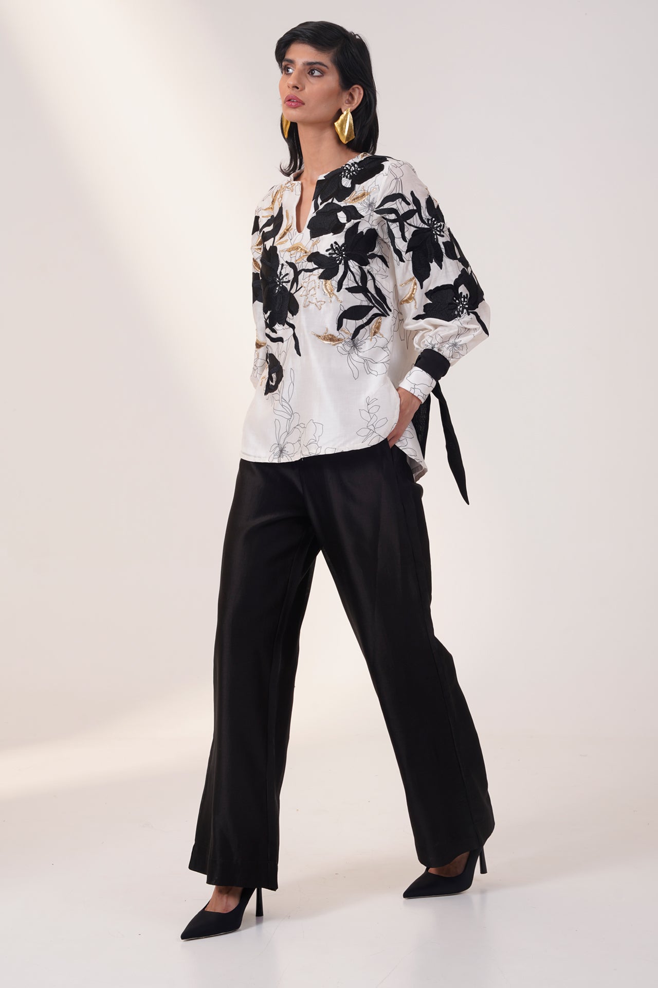 Nyla - Bloom Top + Wide Leg Pants