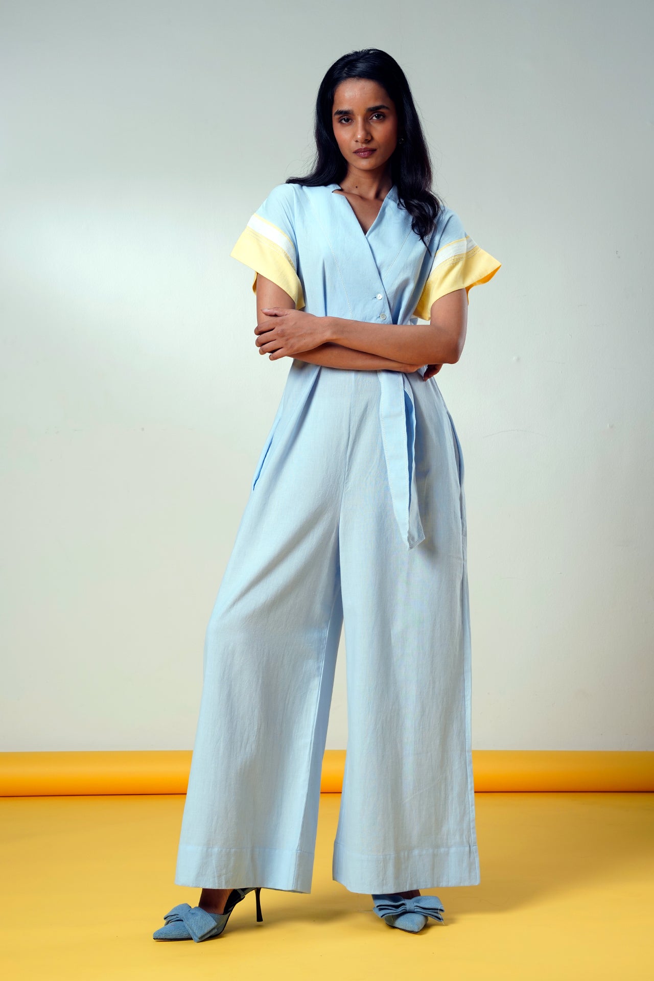 Sample Sale Kaito – Blue Whisper Jumpsuit