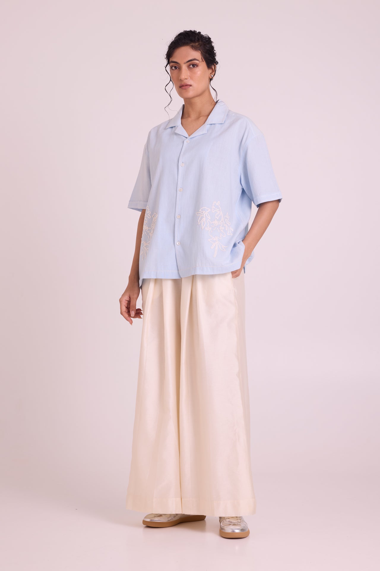 Shirt Azul - Ice Calm Stitch Sharp