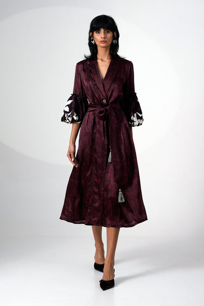 OKINA - BLAZER WRAP DRESS