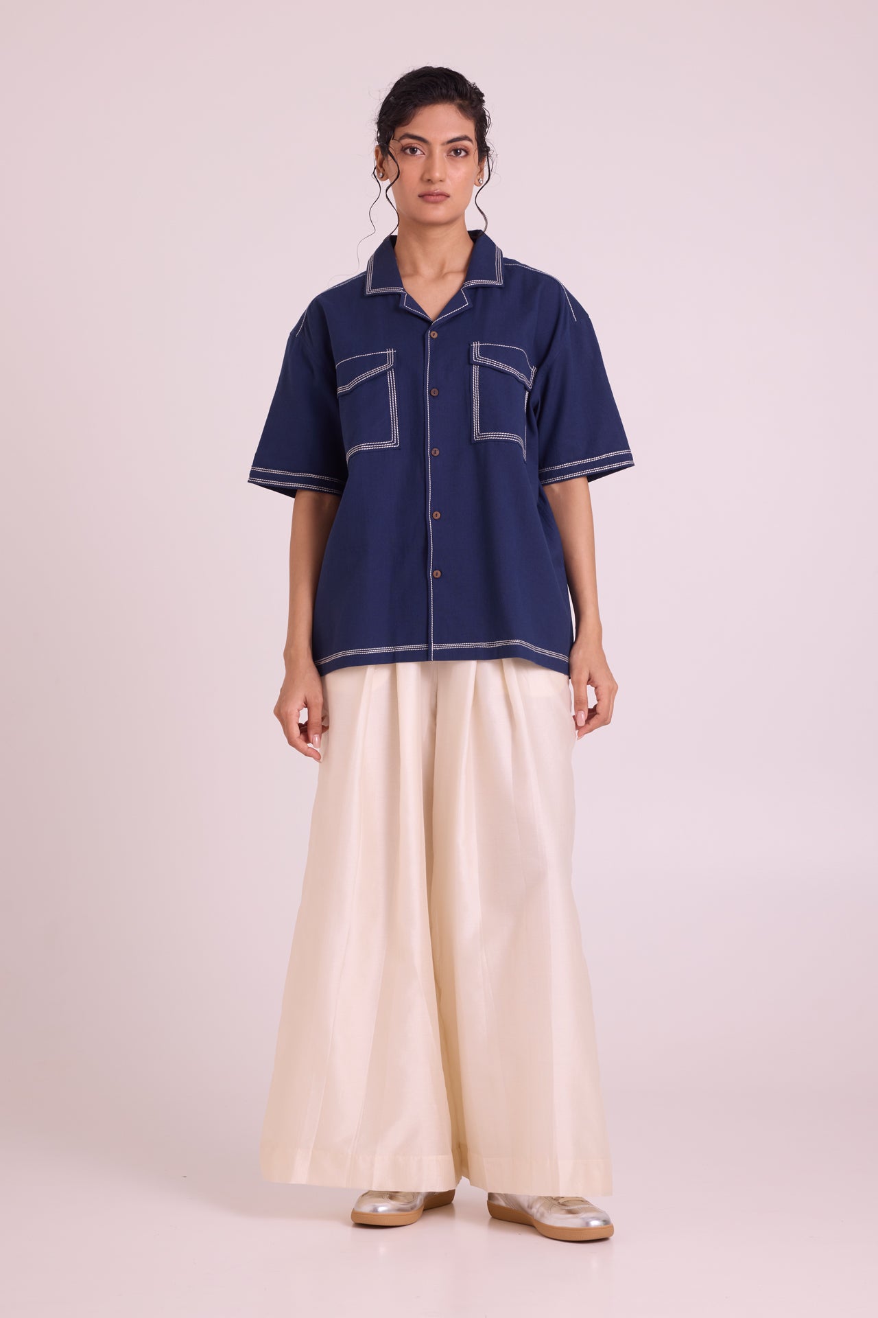 Shirt Manil - Indigo, Hold the Drama