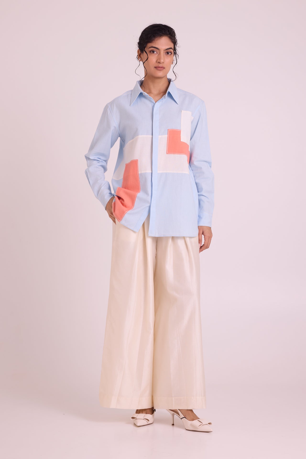 Shirt Aaron - Blue Mood Orange Crush