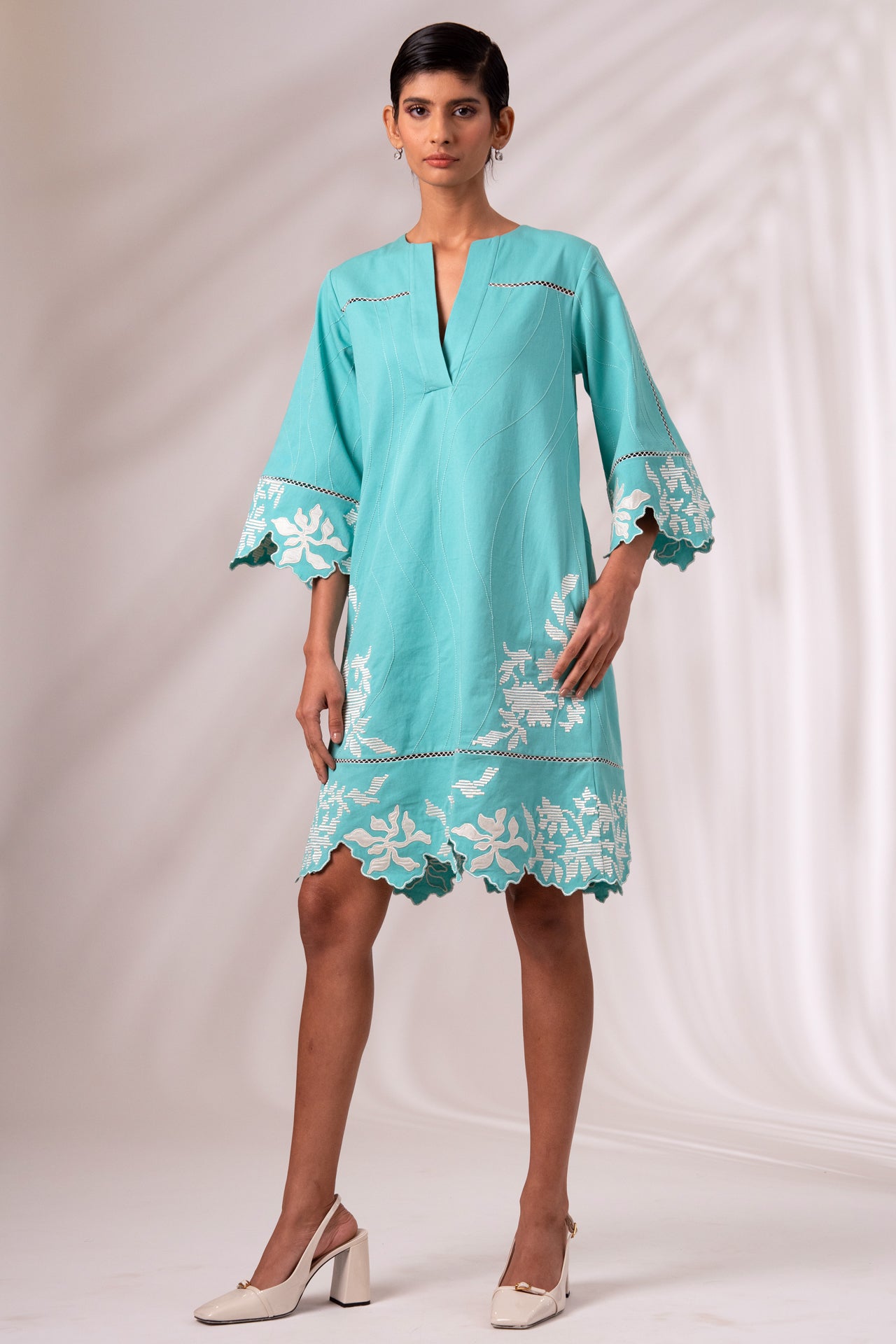 Mason - Sea Green Short Dress