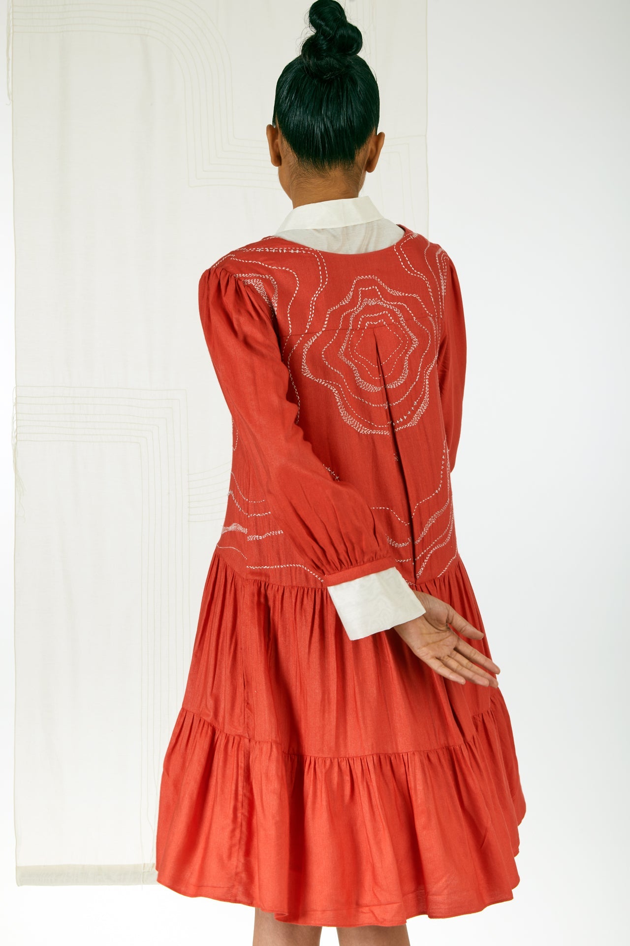 Nola - Brick Red Midtown Dress
