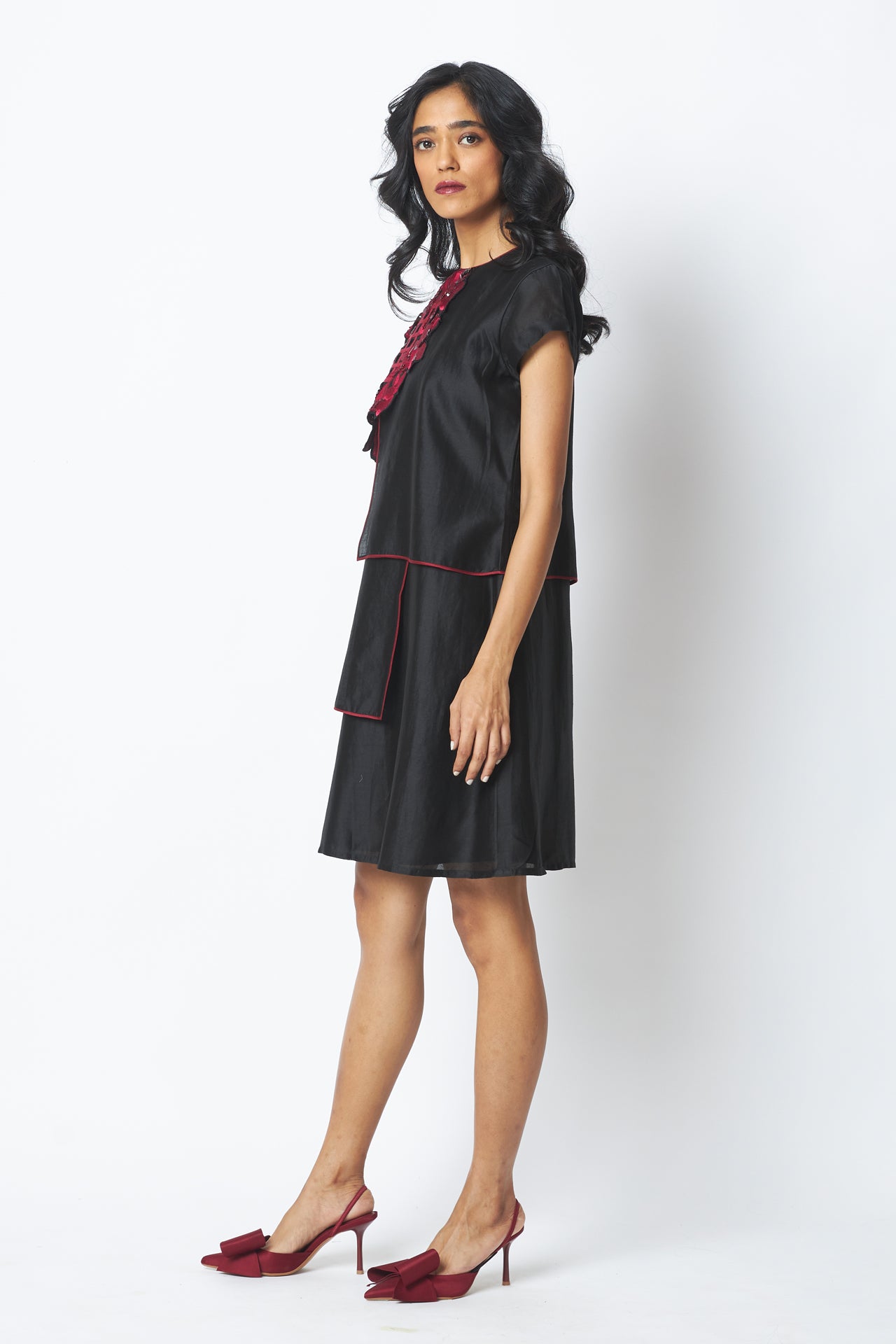 Monica - Shoulder Bib Ladder Dress – MADDER MUCH