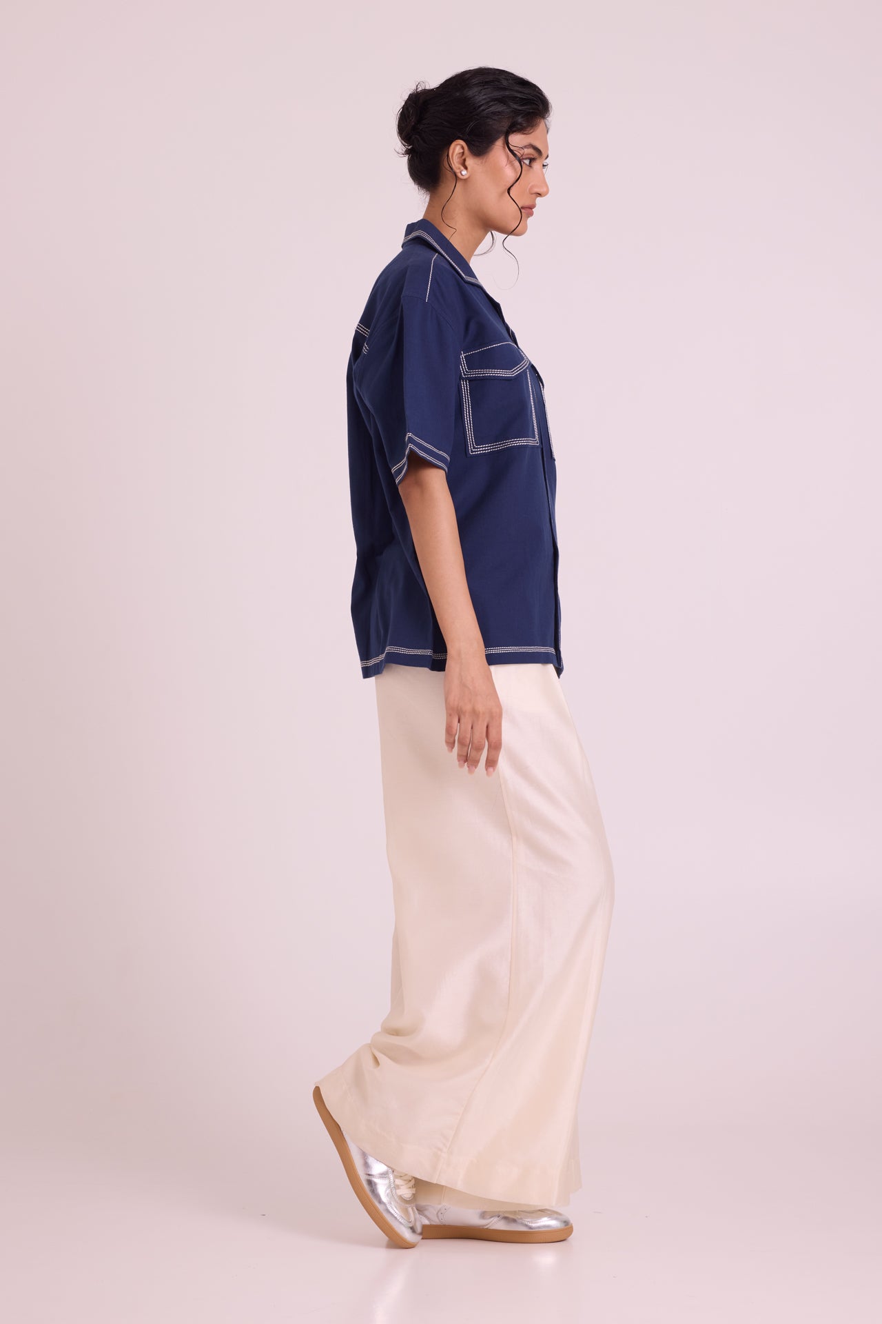 Shirt Manil - Indigo, Hold the Drama