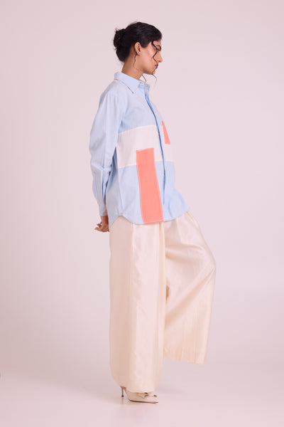 Shirt Aaron - Blue Mood Orange Crush