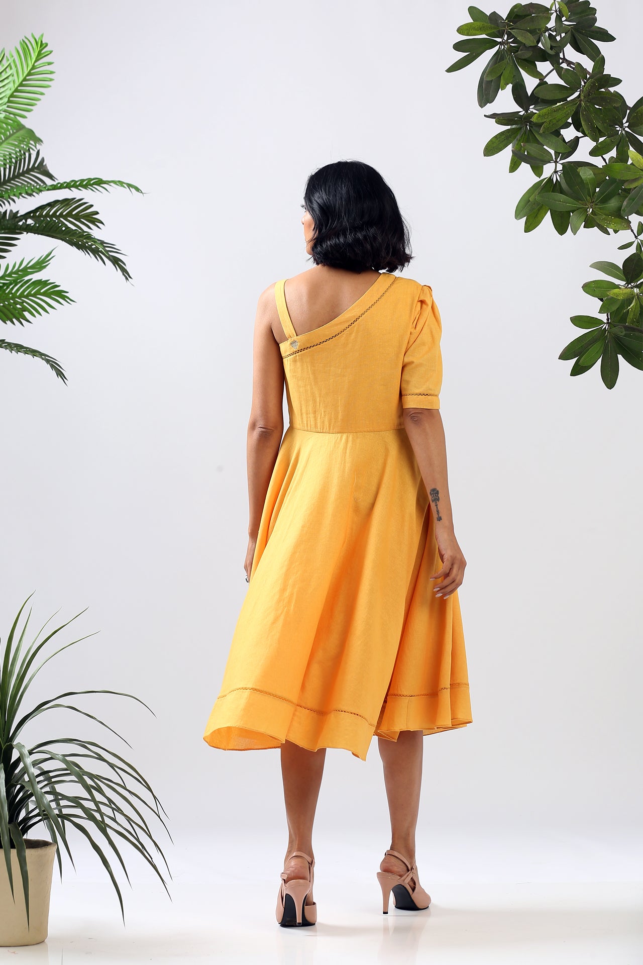 Skyy - Single Shoulder Circular Dress