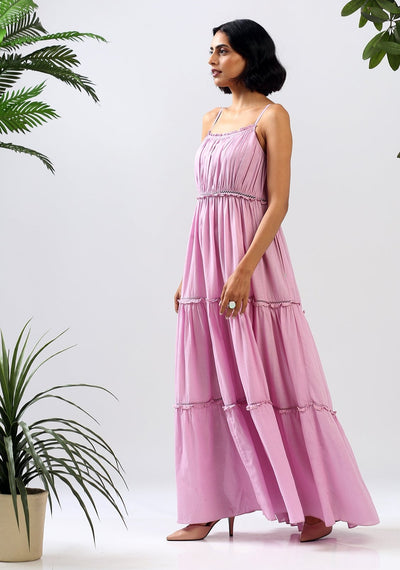 Indy - Strappy Tiered Long Dress