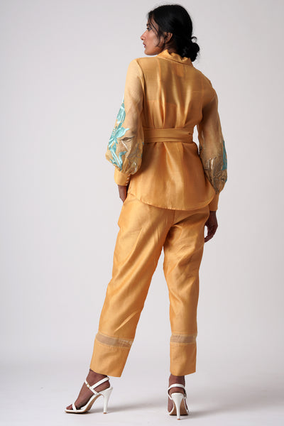 Grace - Mimosa Wrap Top with Ankle Pants